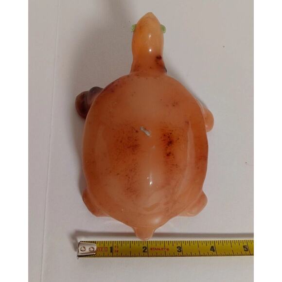 Lot of 2 Vintage Turtle Candle Glazed Wax Plastic Eyes Luccia Miami FL - Picture 7 of 16